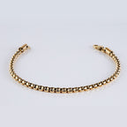 Pulsera Venecia Hombre 4mm – Precisión | Oro Laminado 18K