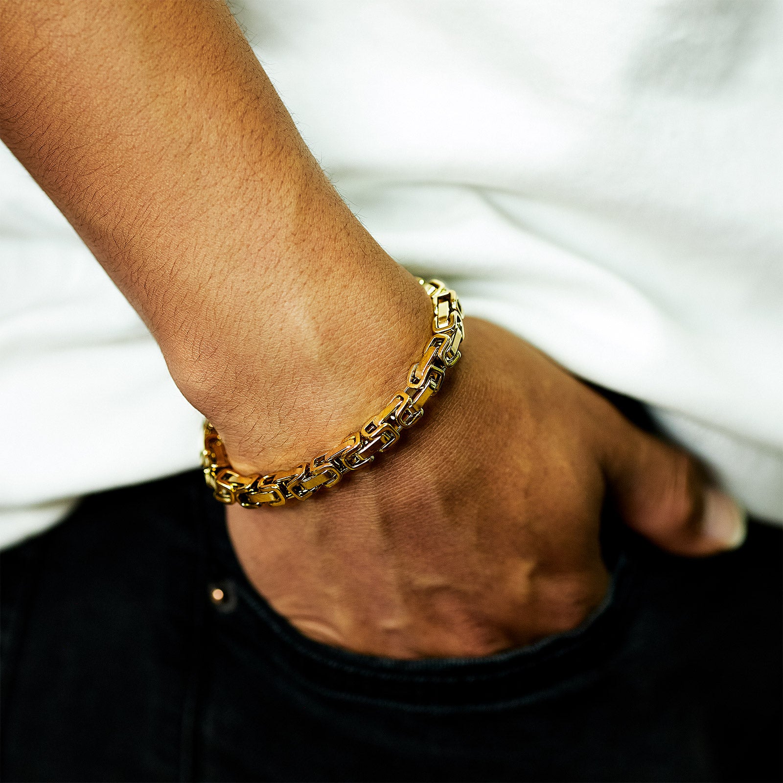 Pulsera Rústica Hombre 6mm 20cm – Firmeza